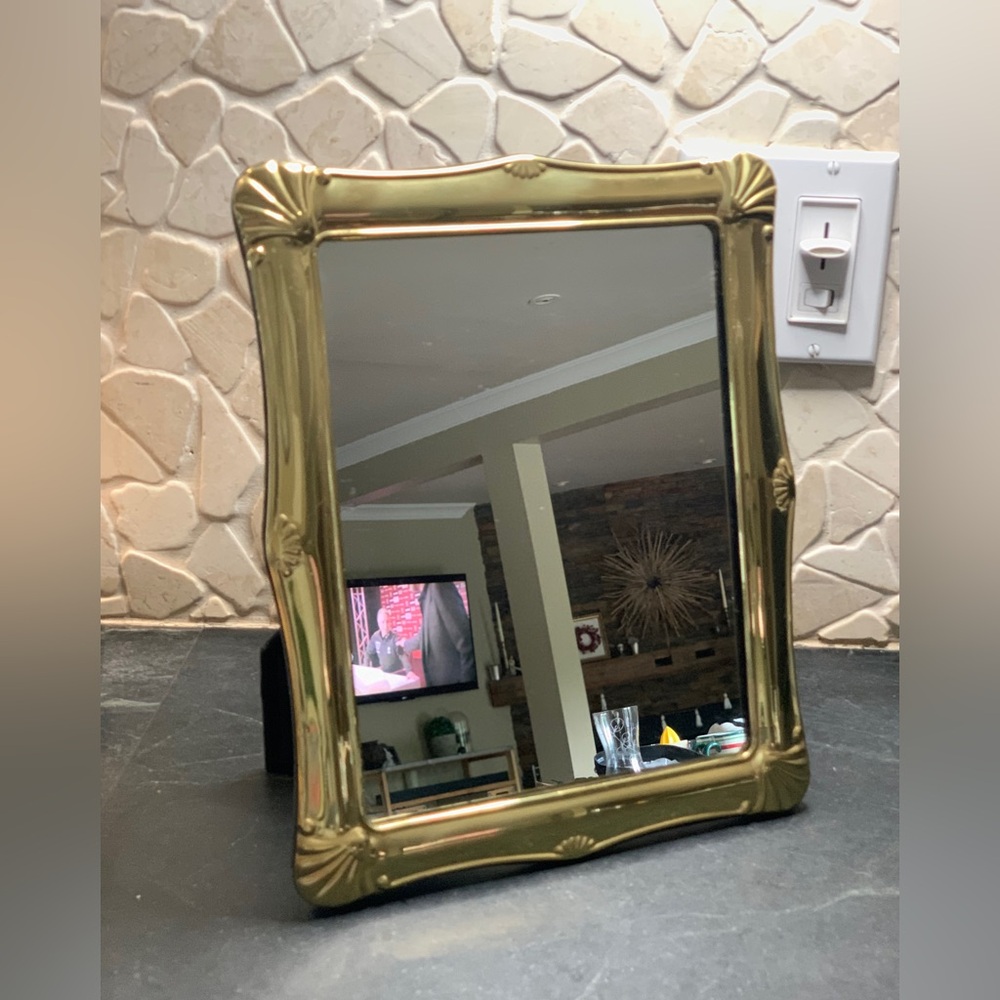 VINTAGE BRASS FRAME | With Mirror